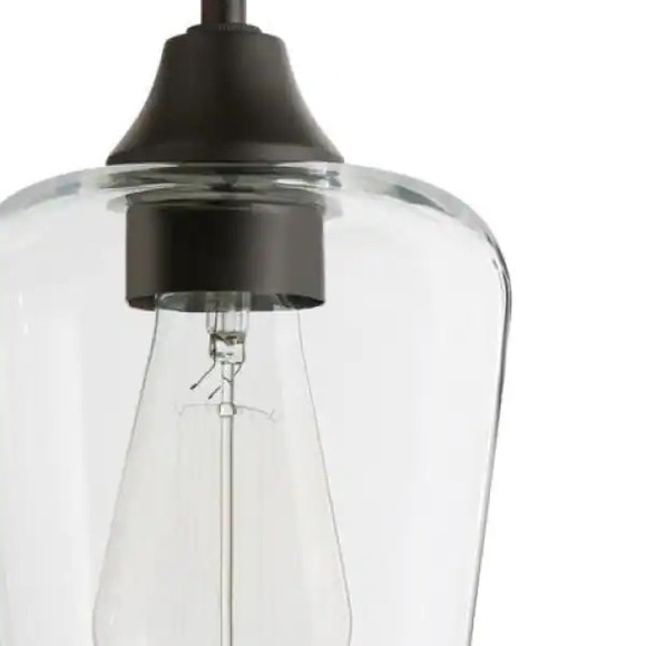 Hampton Bay
Pavlen 1-Light Bronze Pendant with Clear Glass Shade - Picture 5 of 8